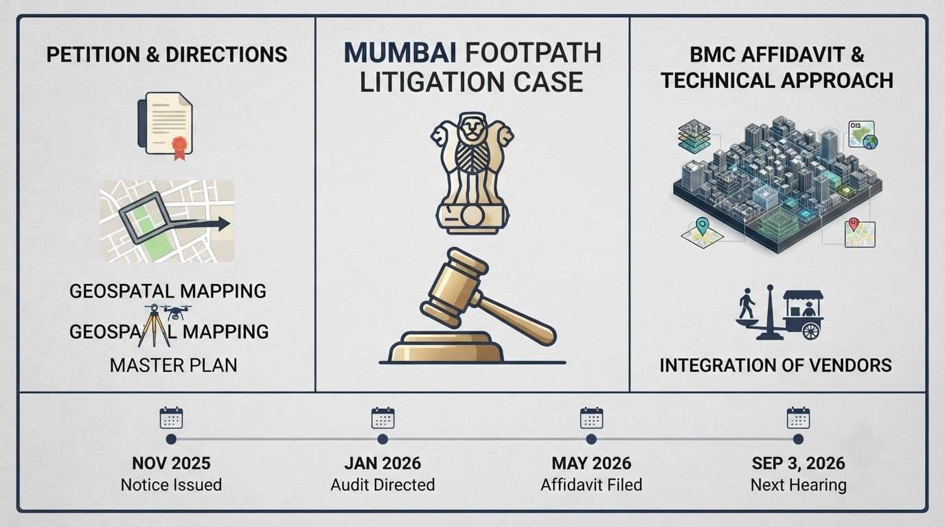 BMC Informs Supreme Court of India’s First City‑Wide Master Pedestrian Network Plan for Mumbai