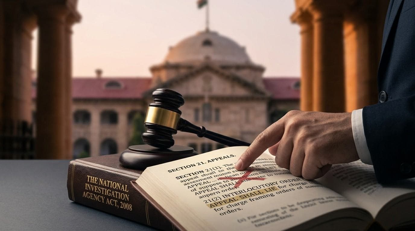 Allahabad High Court Clarifies That Charge-Framing Order Under NIA Act Is Not Interlocutory