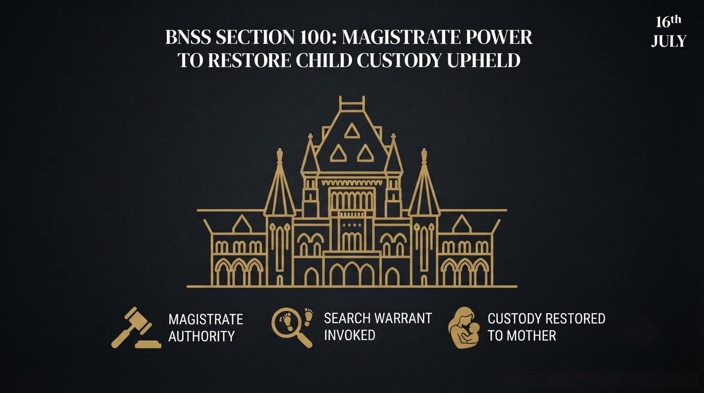 Bombay High Court Upholds Magistrate's Power to Use BNSS Search Provision in Child Custody Dispute