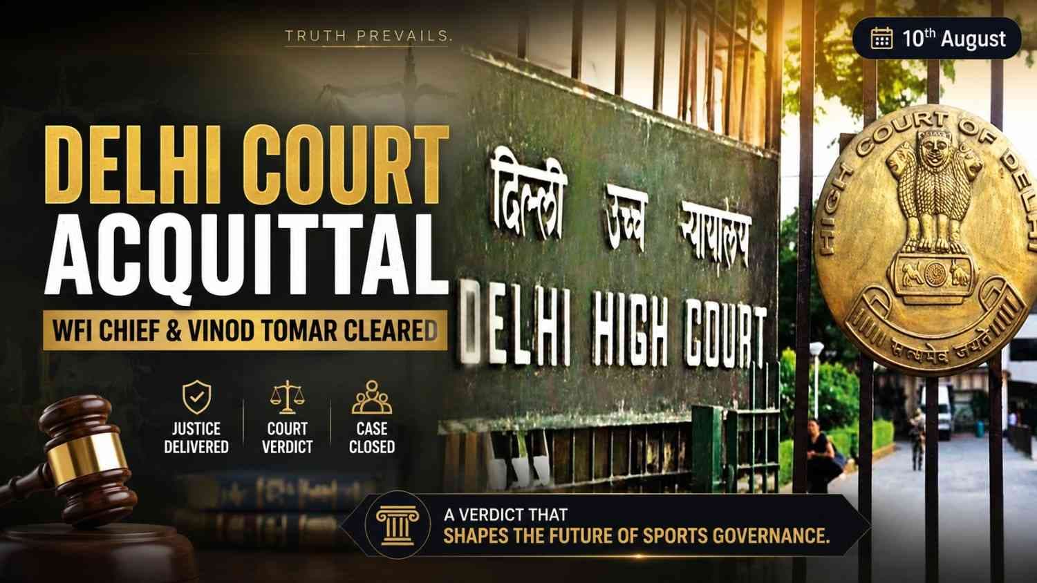 Delhi Court Acquits Brij Bhushan Sharan Singh and Vinod Tomar in Wrestlers’ Sexual Harassment Case