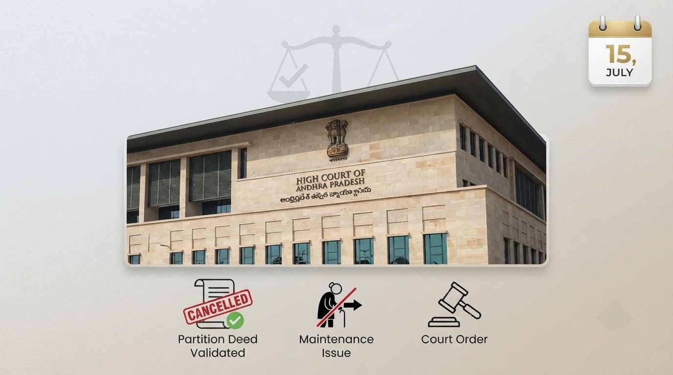 Partition Of Joint Family Property Not 'Transfer' Under Senior Citizens Act, Can't Be Cancelled For Failure To Maintain Parents: AP High Court