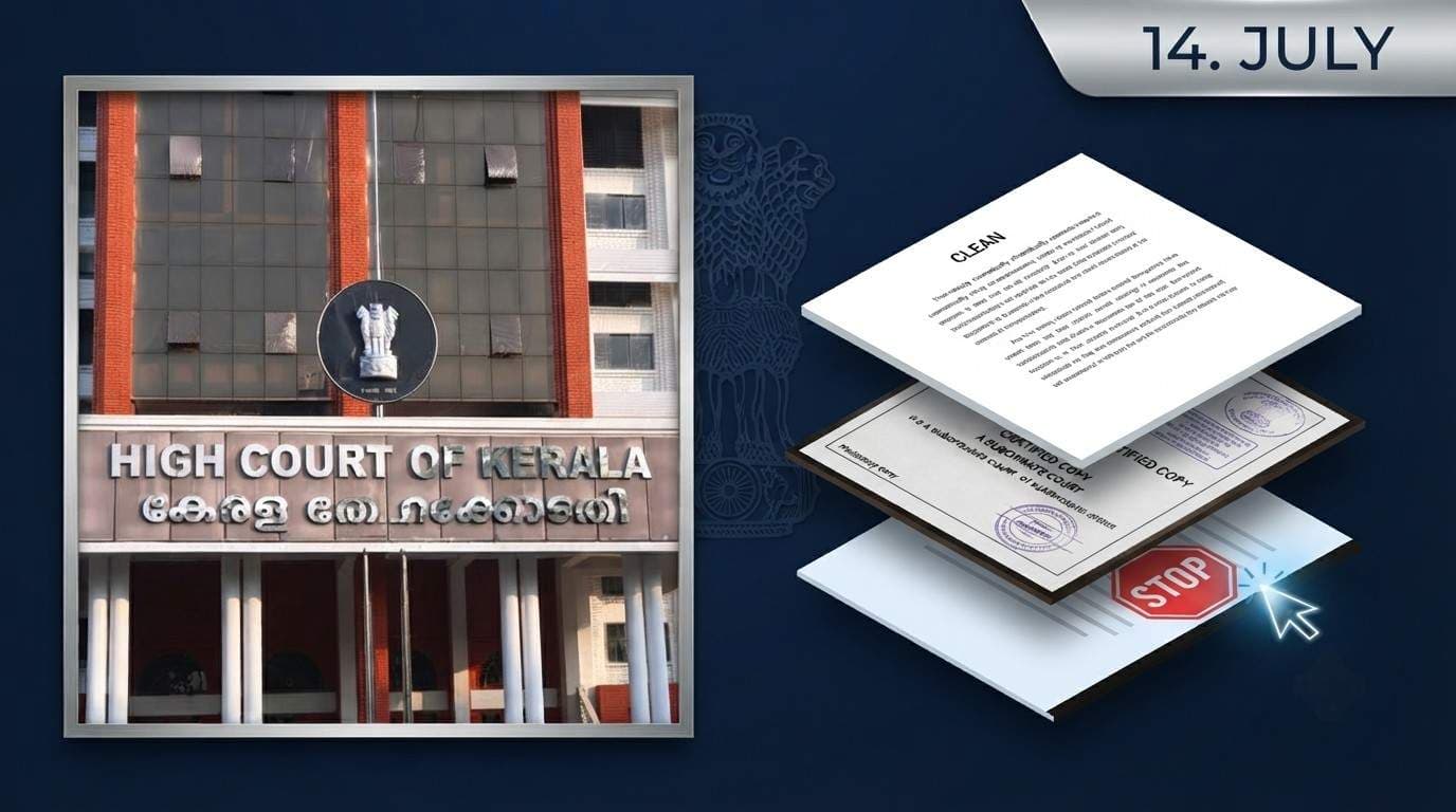 Kerala High Court's Practice of Requiring Removal of Lines and Shades from Court Documents