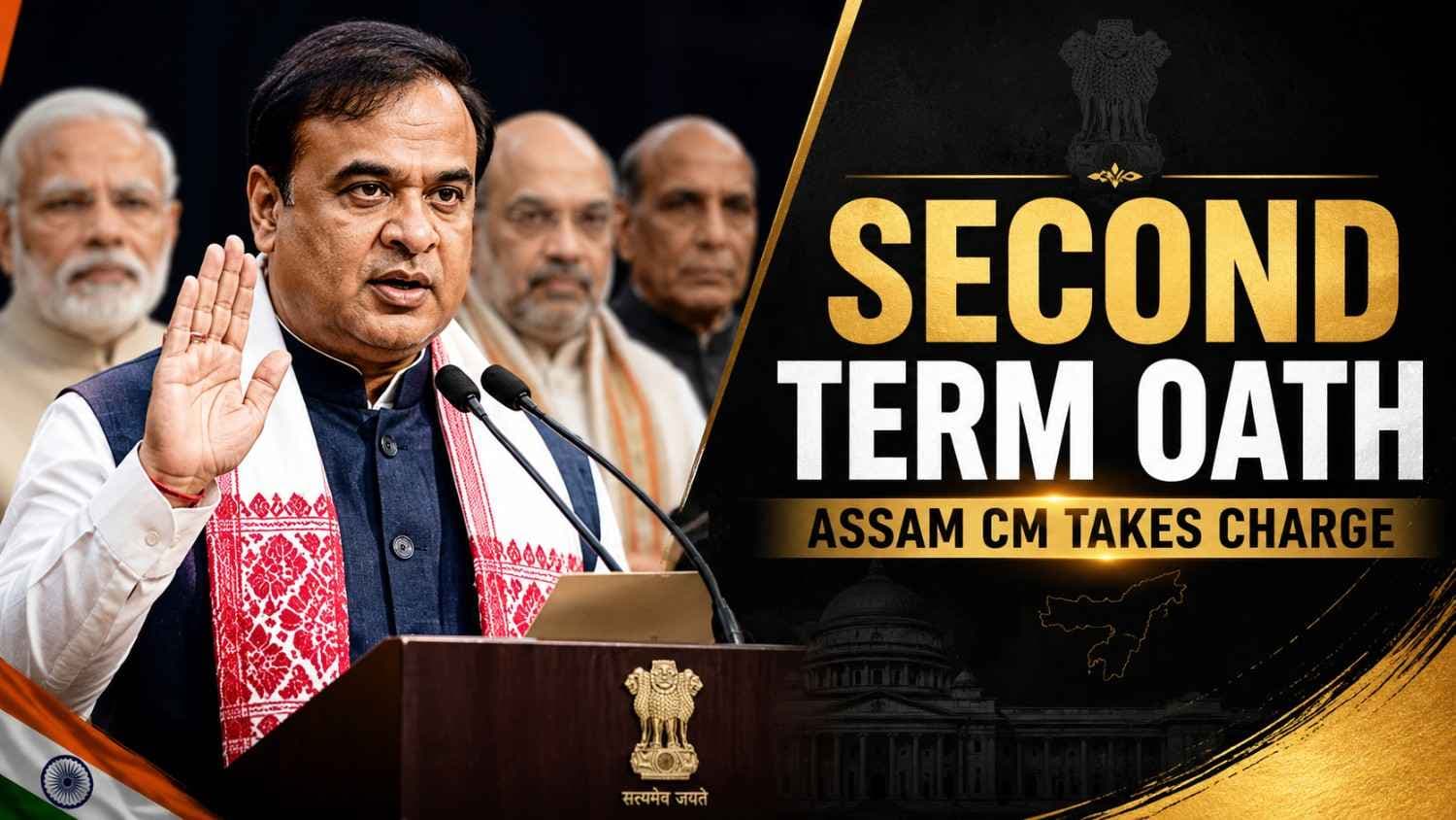 Himanta Biswa Sarma Sworn In as Assam CM for Second Term | 2026