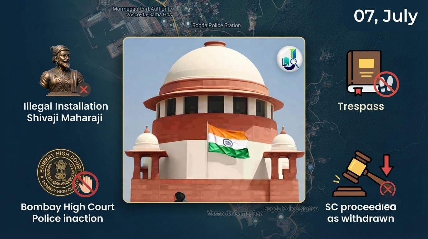 Supreme Court Declines to Interfere with Bombay High Court Order on Removal of Shivaji Maharaj Statue from Mormugao Port Land