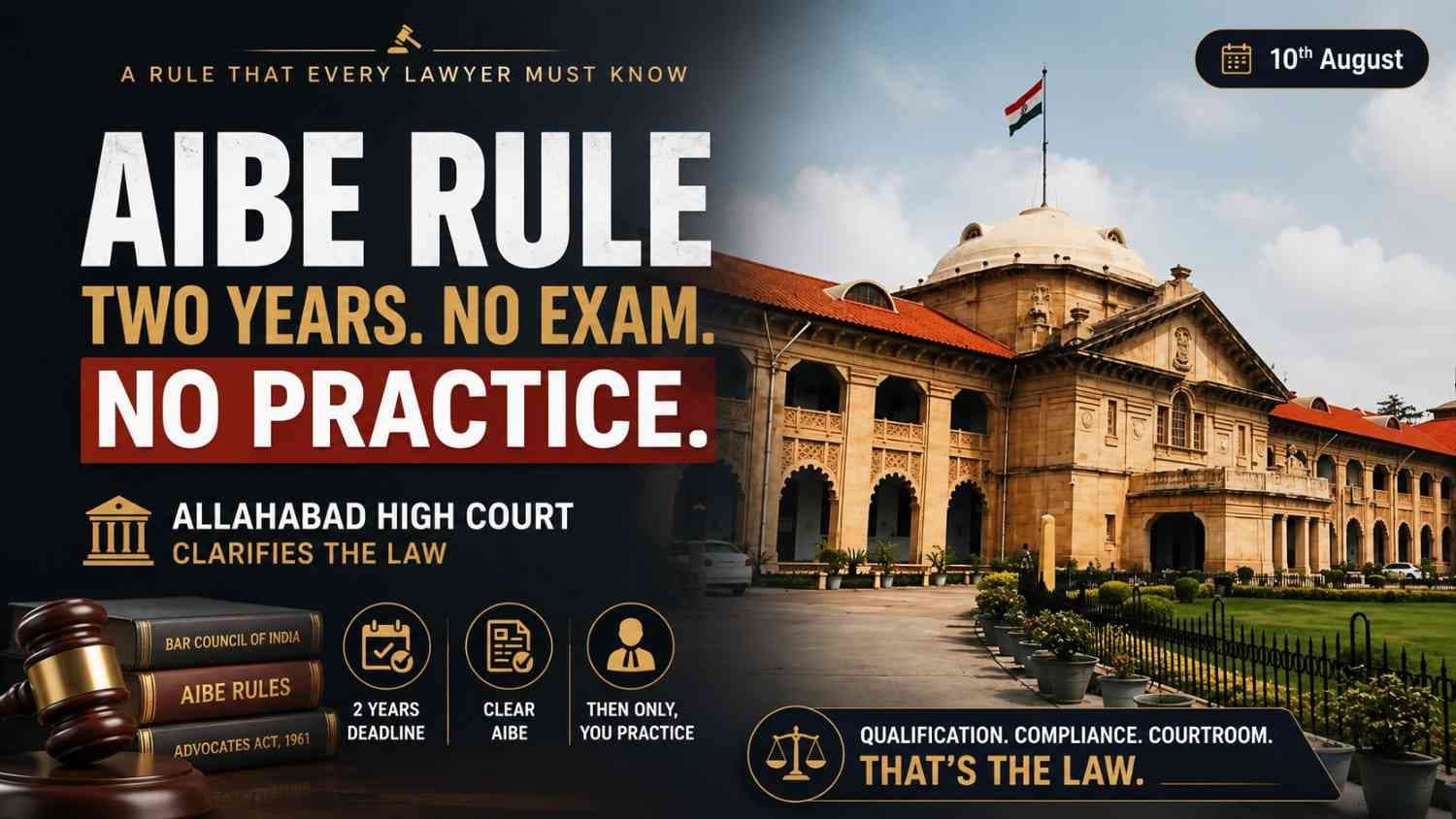 Advocates Who Fail To Clear AIBE Within 2 Years Of Provisional Enrolment Cannot Continue To Practise: Allahabad High Court