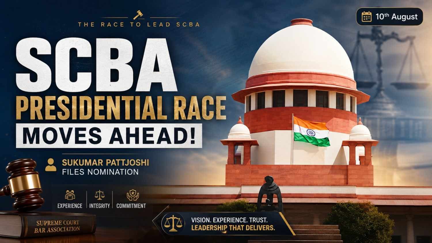 Senior Advocate Sukumar Pattjoshi Files Nomination for Supreme Court Bar Association President Election