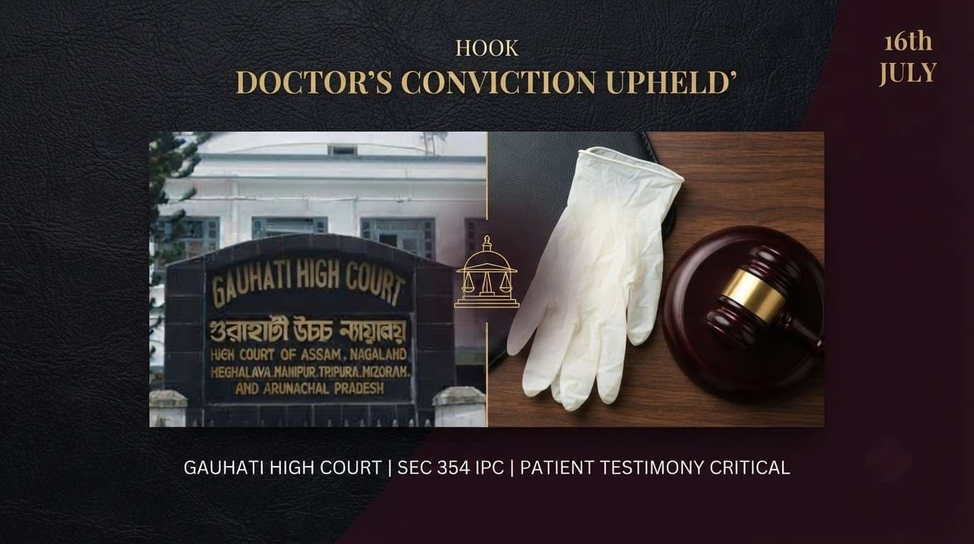 Gauhati High Court Upholds Doctor's Conviction for Outraging Modesty