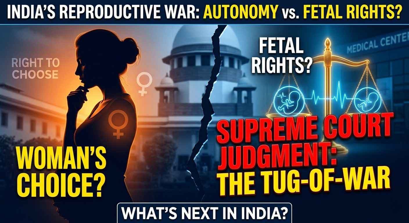 Right of Fetus vs. Woman’s Autonomy: Evolving Judicial Approaches in India