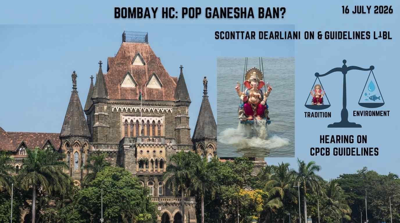 Bombay High Court Considers PIL Seeking Ban on Immersion of Large PoP Ganesha Idols