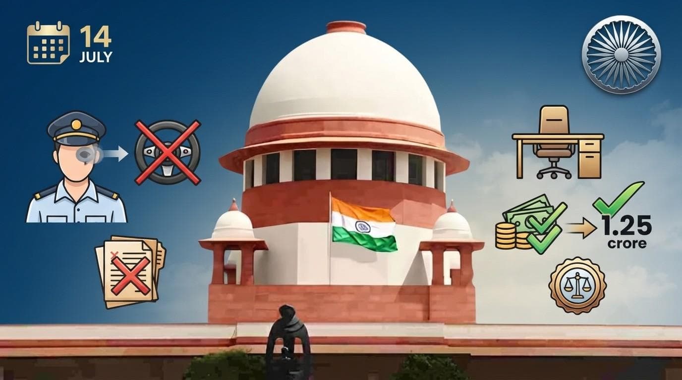 Supreme Court Criticises CRPF for Removing Driver Who Acquired Disability, Awards Rs 1.25 Crore