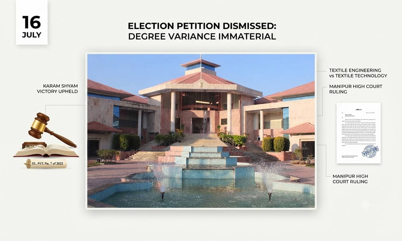 Manipur High Court Upholds Election of BJP Candidate Karam Shyam