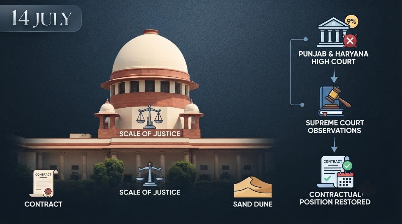 Contract Denying Interest On Security Deposit Not Against Public Policy: Supreme Court