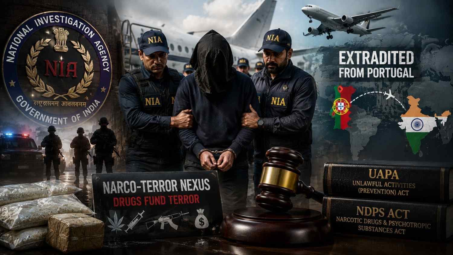 NIA Arrests Hizb-ul-Mujahideen Linked ‘Narco-Terrorist’ Post-Extradition