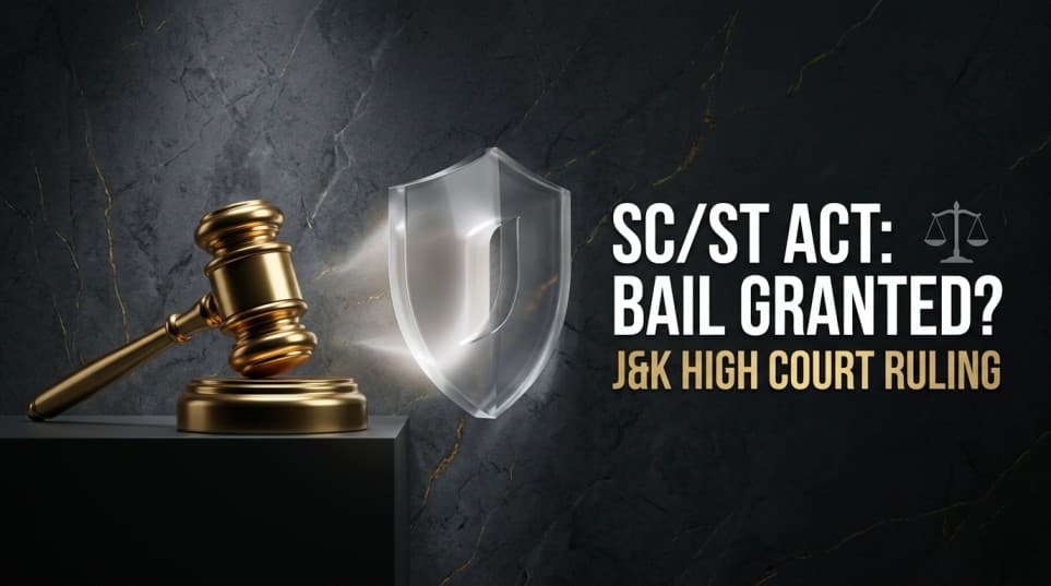 J&K&L High Court: Pre-Arrest Bail Possible Under SC/ST Act if No Prima Facie Case