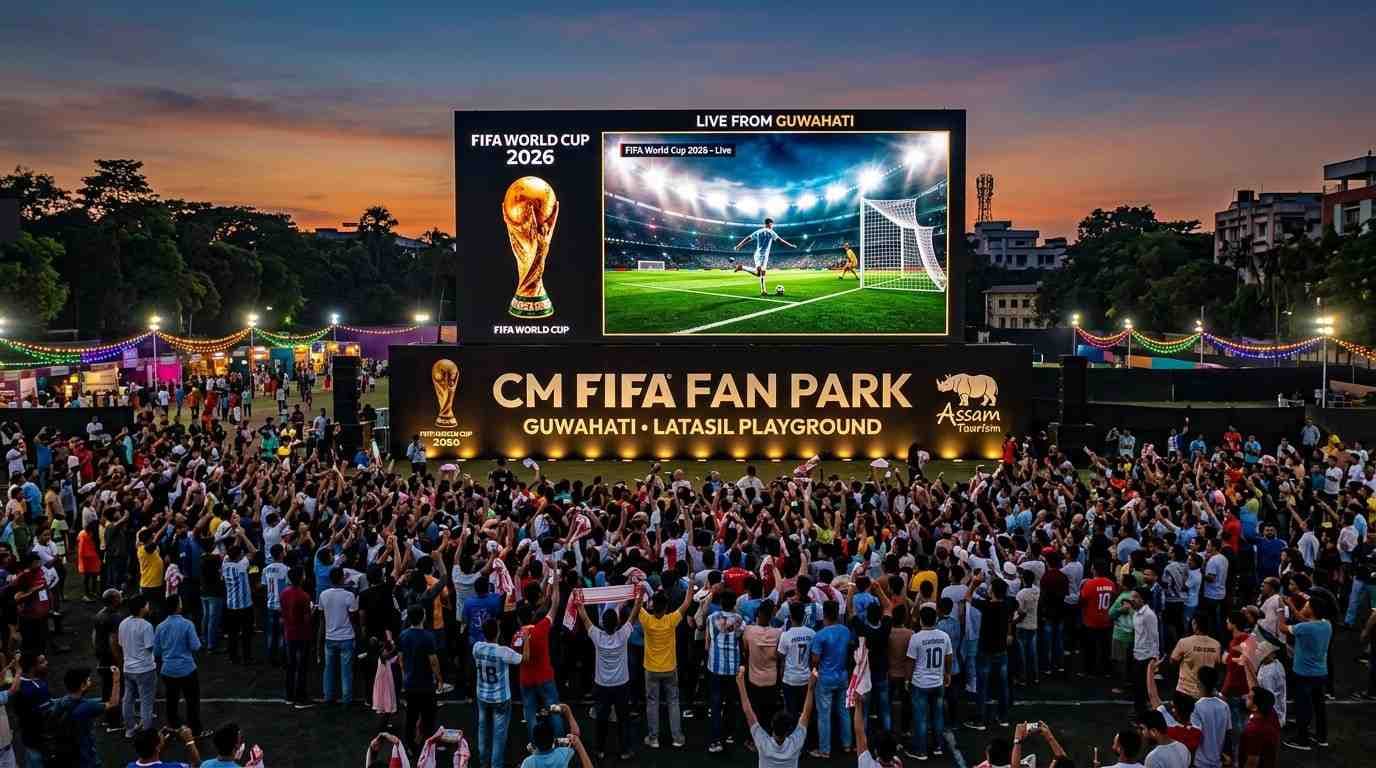 Assam opens official FIFA World Cup fan parks in Guwahati and Dibrugarh