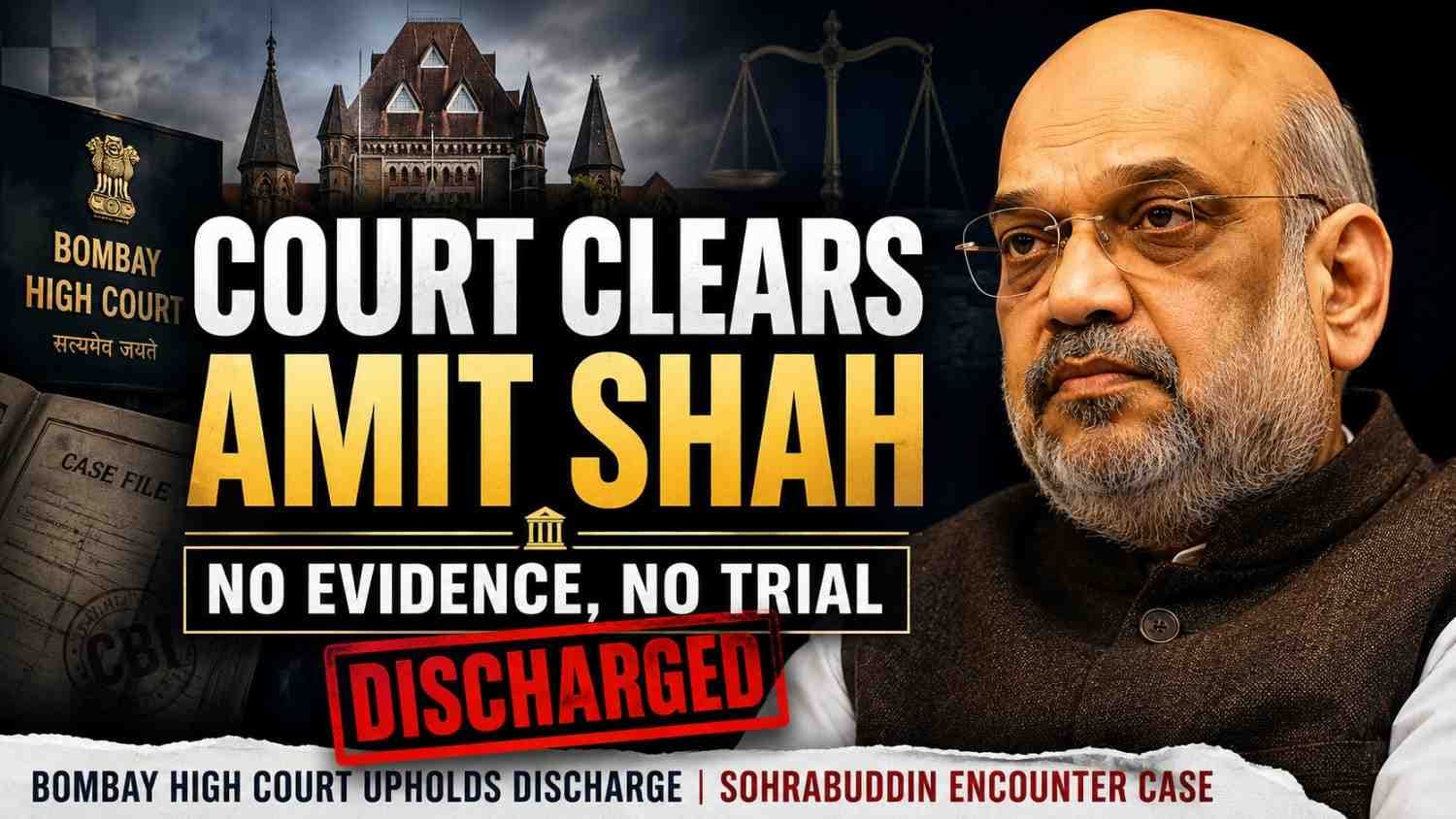Bombay High Court Upholds Discharge of Amit Shah in Sohrabuddin Case