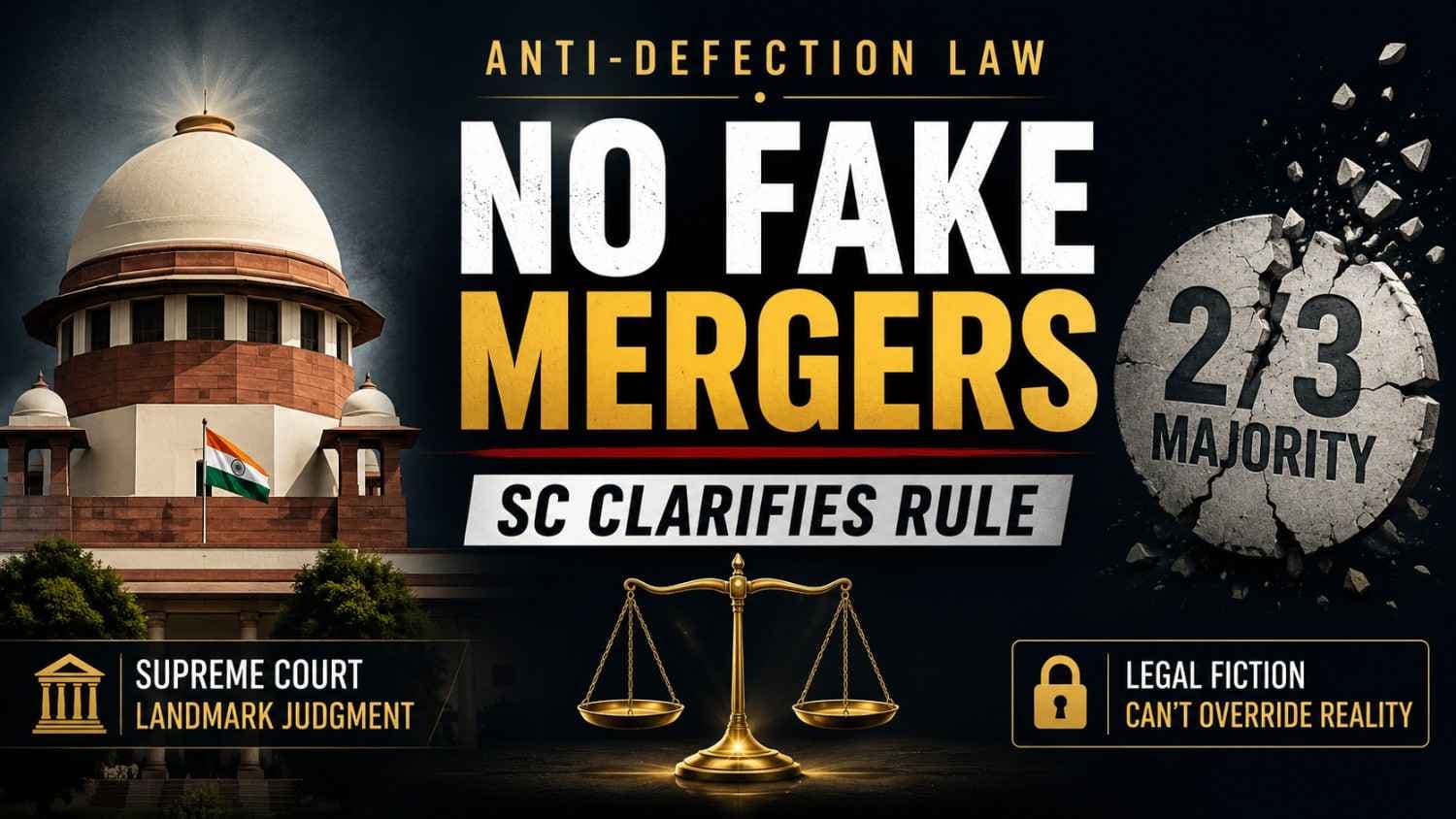 Supreme Court Rules on Party Mergers and Anti-Defection Law
