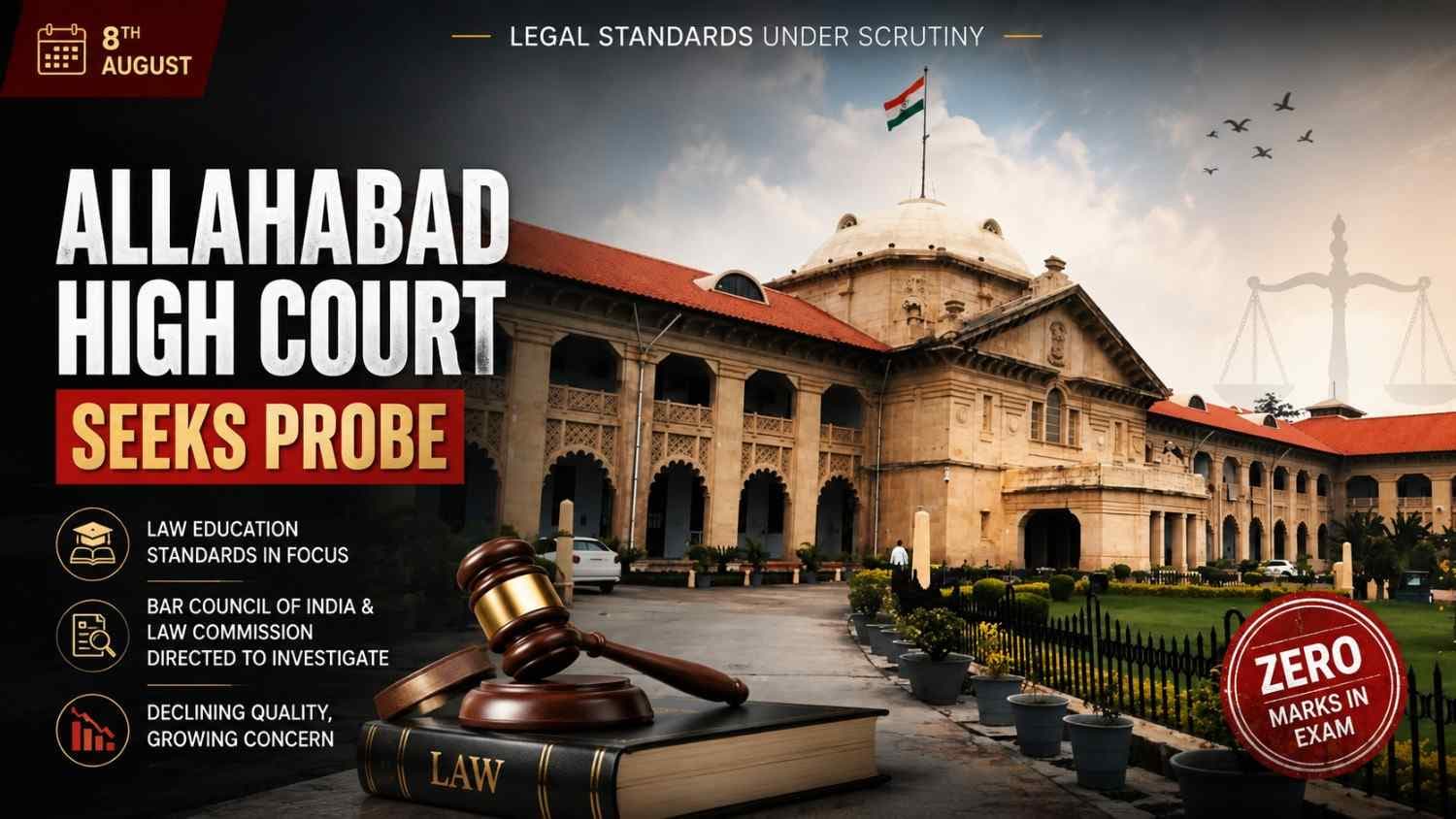 Allahabad High Court Sends Law Student's Zero-Mark Answer Sheet to BCI to Review Education Standards