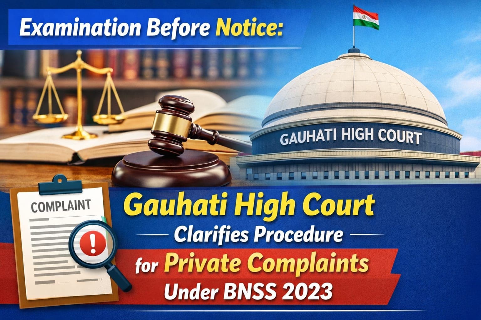 Examination Before Notice: Gauhati High Court Clarifies Procedure for Private Complaints Under BNSS 2023