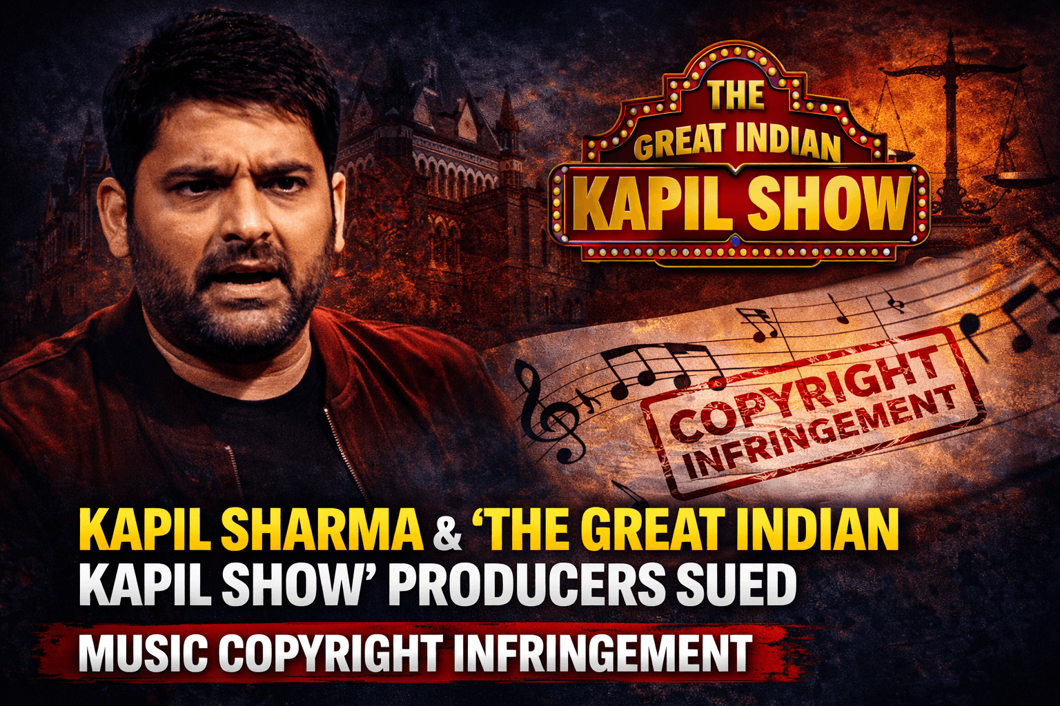 Kapil Sharma & ‘The Great Indian Kapil Show’ Producers Sued for Music Copyright Infringement in Bombay High Court