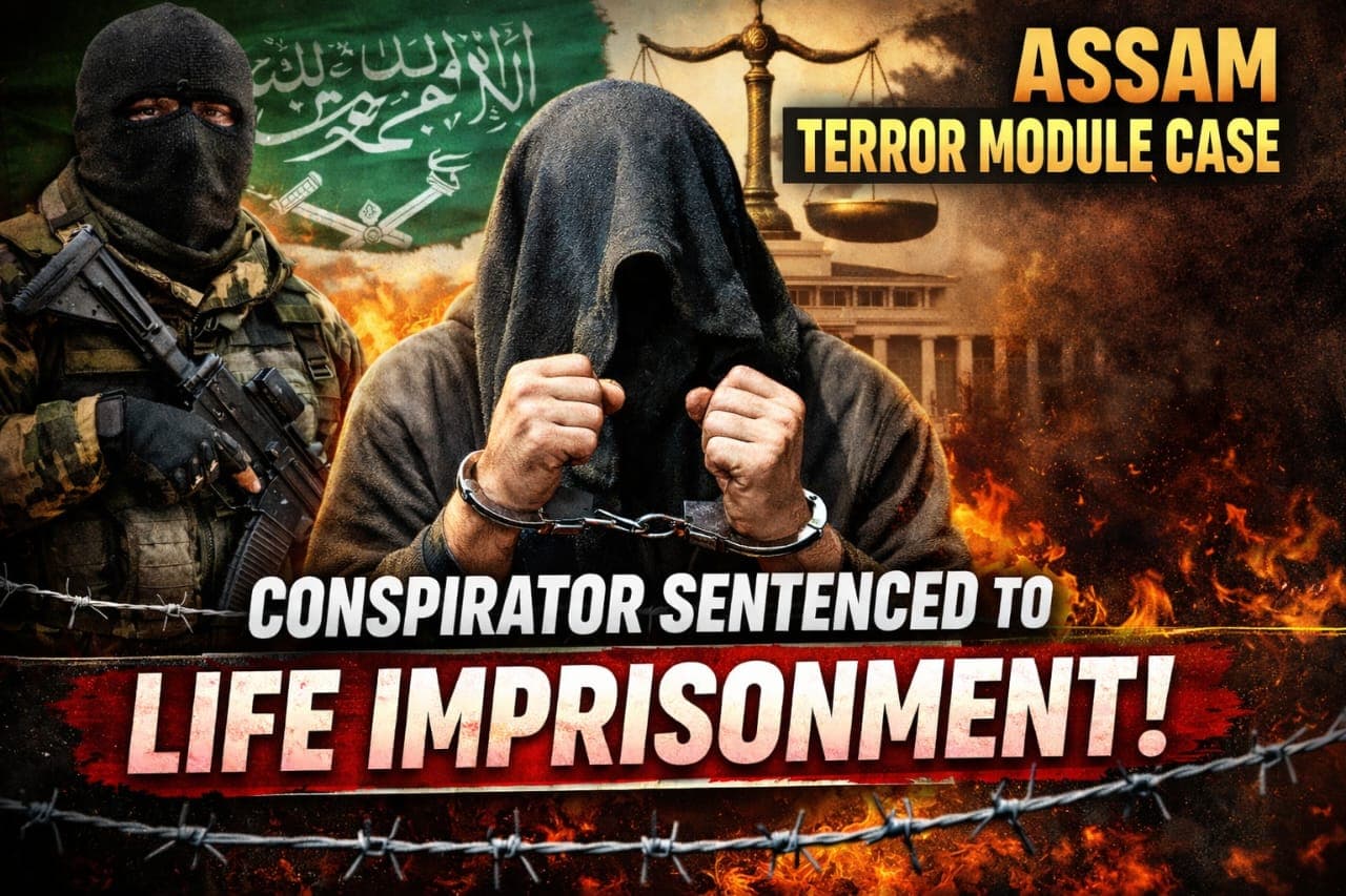 NIA Special Court Sentences Key Conspirator to Life Imprisonment in Assam Hizb-ul-Mujahideen Terror Module Case