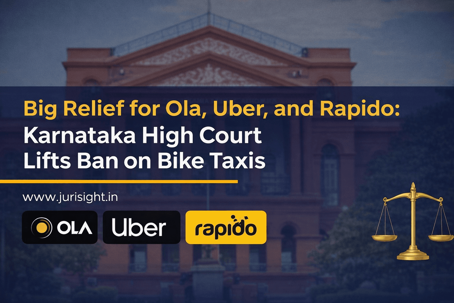 Big Relief for Ola, Uber, and Rapido: Karnataka High Court Lifts Ban on Bike Taxis