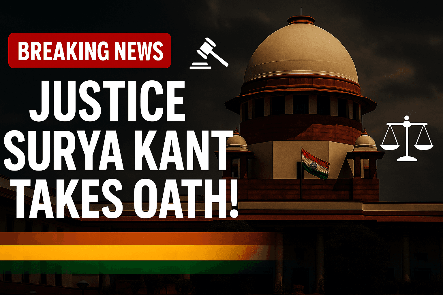 Justice Surya Kant Sworn In as 53rd Chief Justice of India