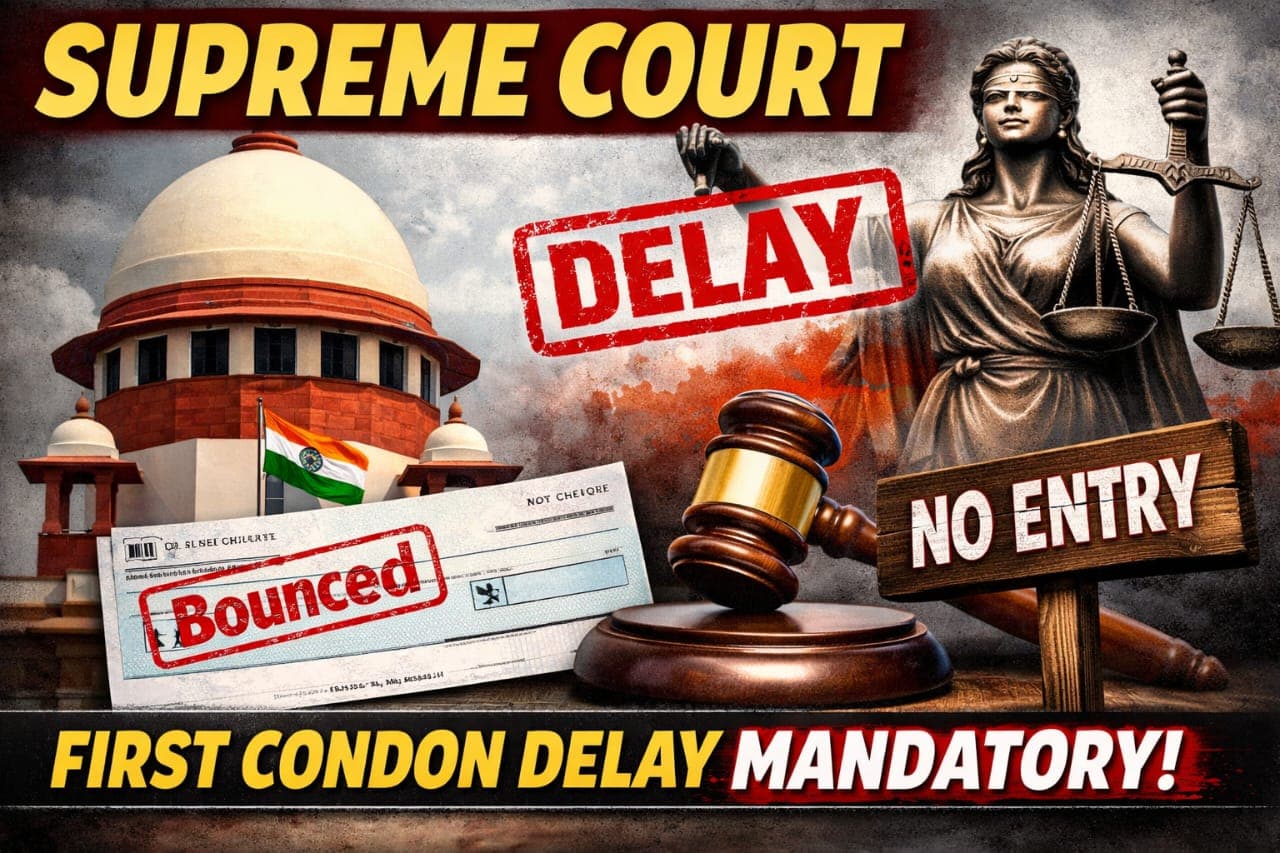 Supreme Court: Trial Court Must First Condon Delay Before Taking Cognizance in Cheque Bounce Cases