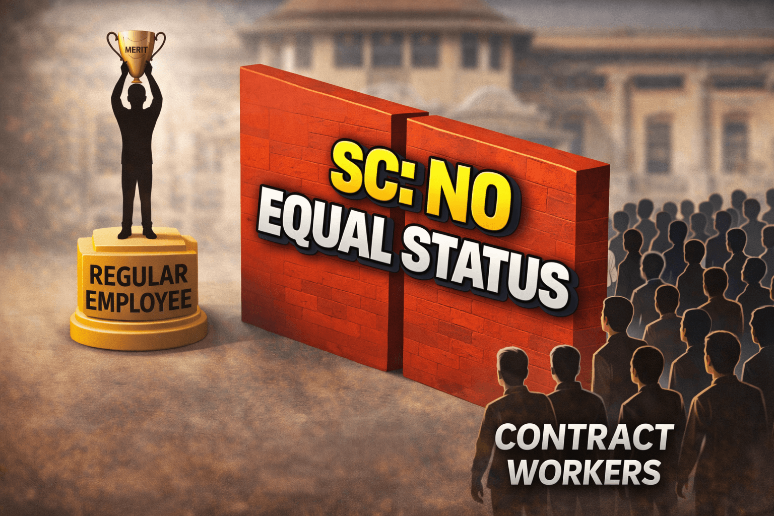 Supreme Court Ruling: Contract Workers Cannot Claim Equal Status with Regular Employees; Parity Denied