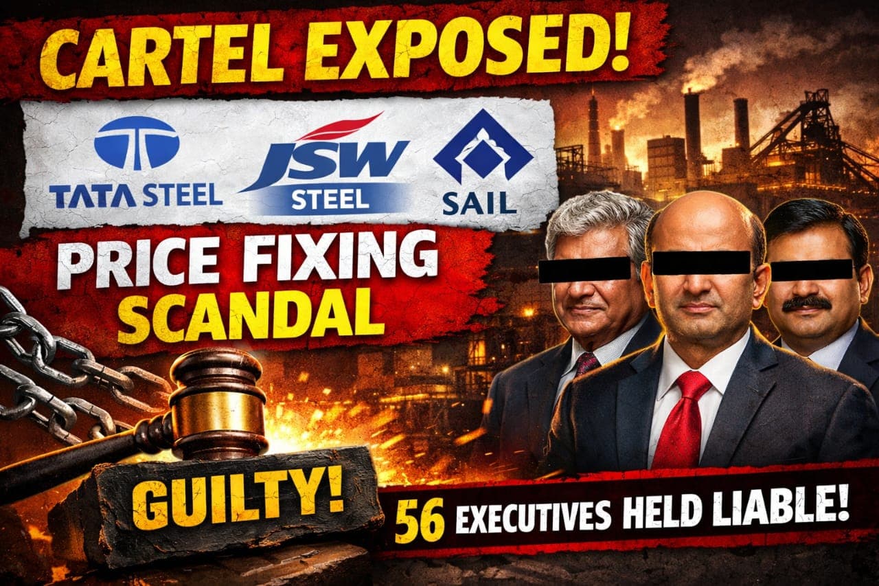 CCI Probe Finds Tata Steel, JSW Steel, and SAIL Guilty of Cartelization; 56 Top Executives Held Liable