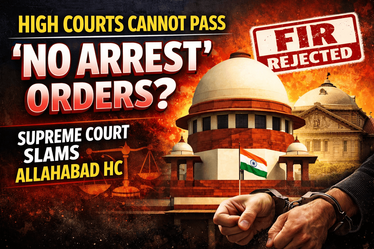High Courts Cannot Pass ‘No Arrest’ Orders While Refusing to Quash FIR: Supreme Court Sets Aside Allahabad HC Directions