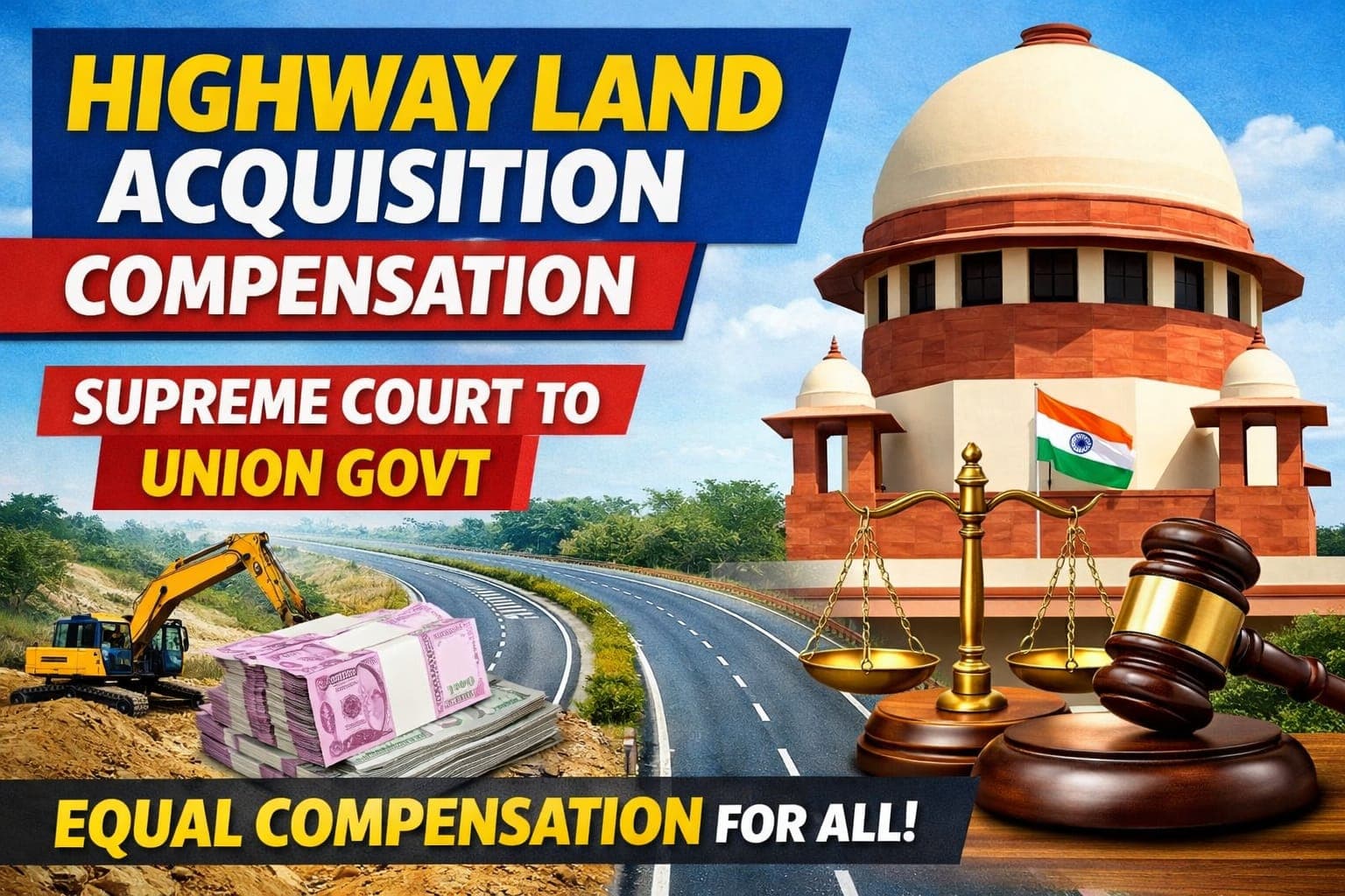 Ensure Compensation For National Highways Acquisitions Is At Par With Other Laws: Supreme Court To Union Govt
