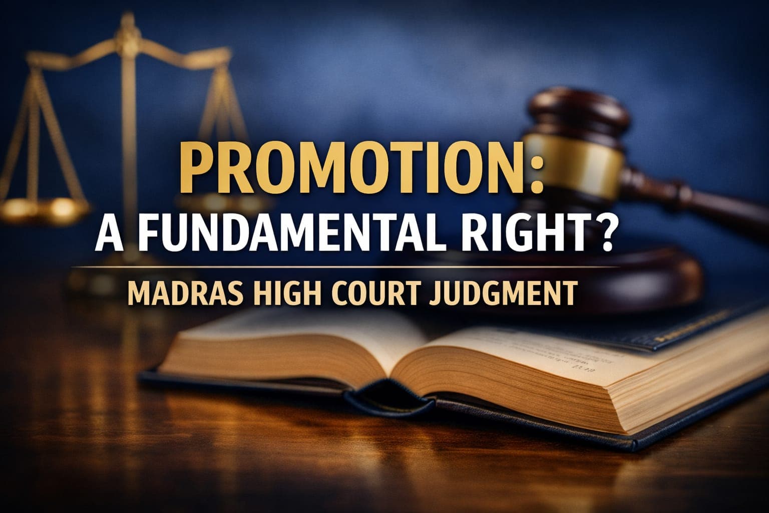 Right to be Considered for Promotion is a Fundamental Right: Madras High Court Reiterates Constitutional Mandate