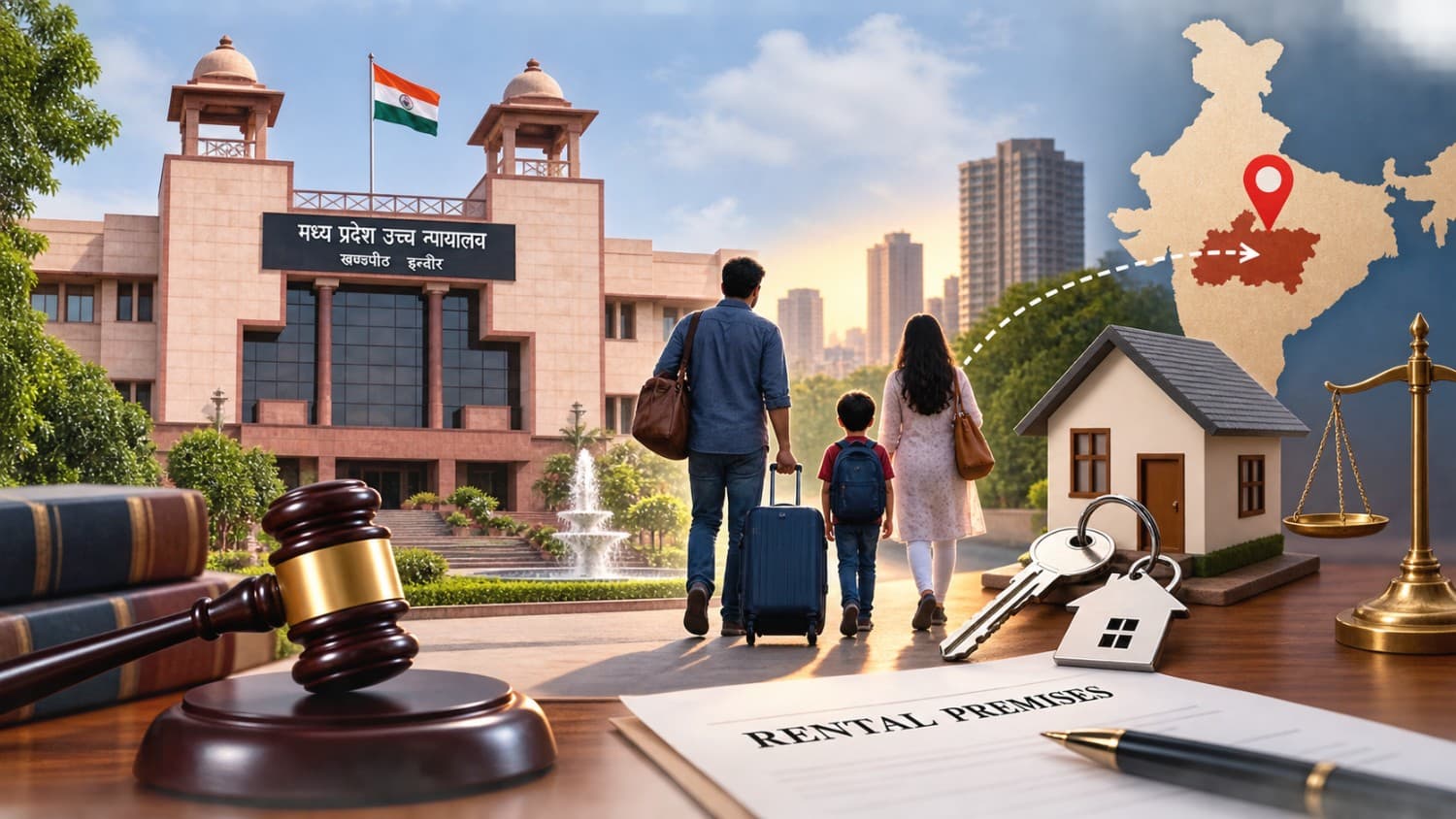 Madhya Pradesh High Court Upholds Eviction Decree on Grounds of Bona Fide Need Without Requiring Justification for City Choice