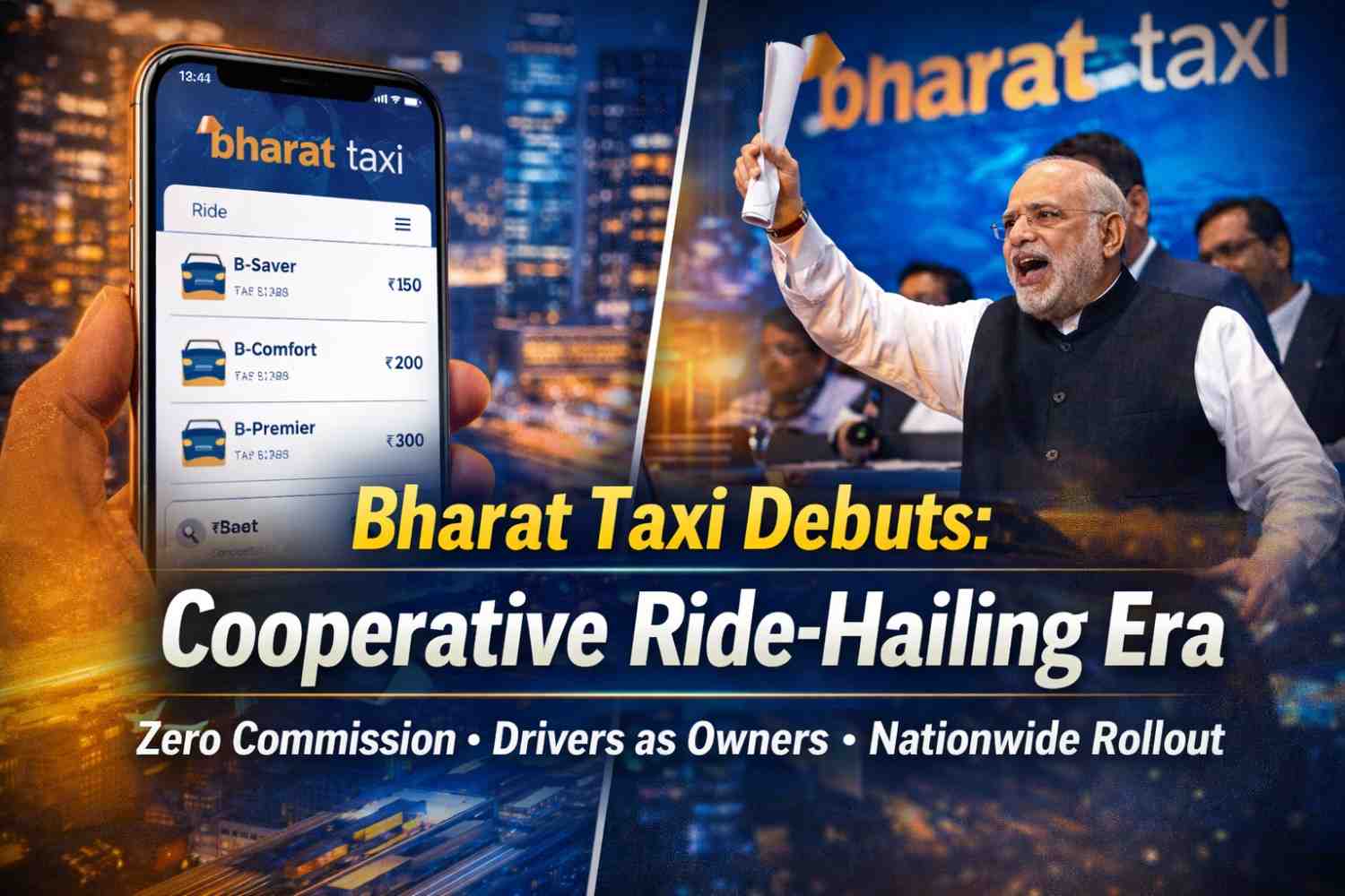 Amit Shah Unveils “Bharat Taxi”: India’s First Cooperative Ride-Hailing Platform