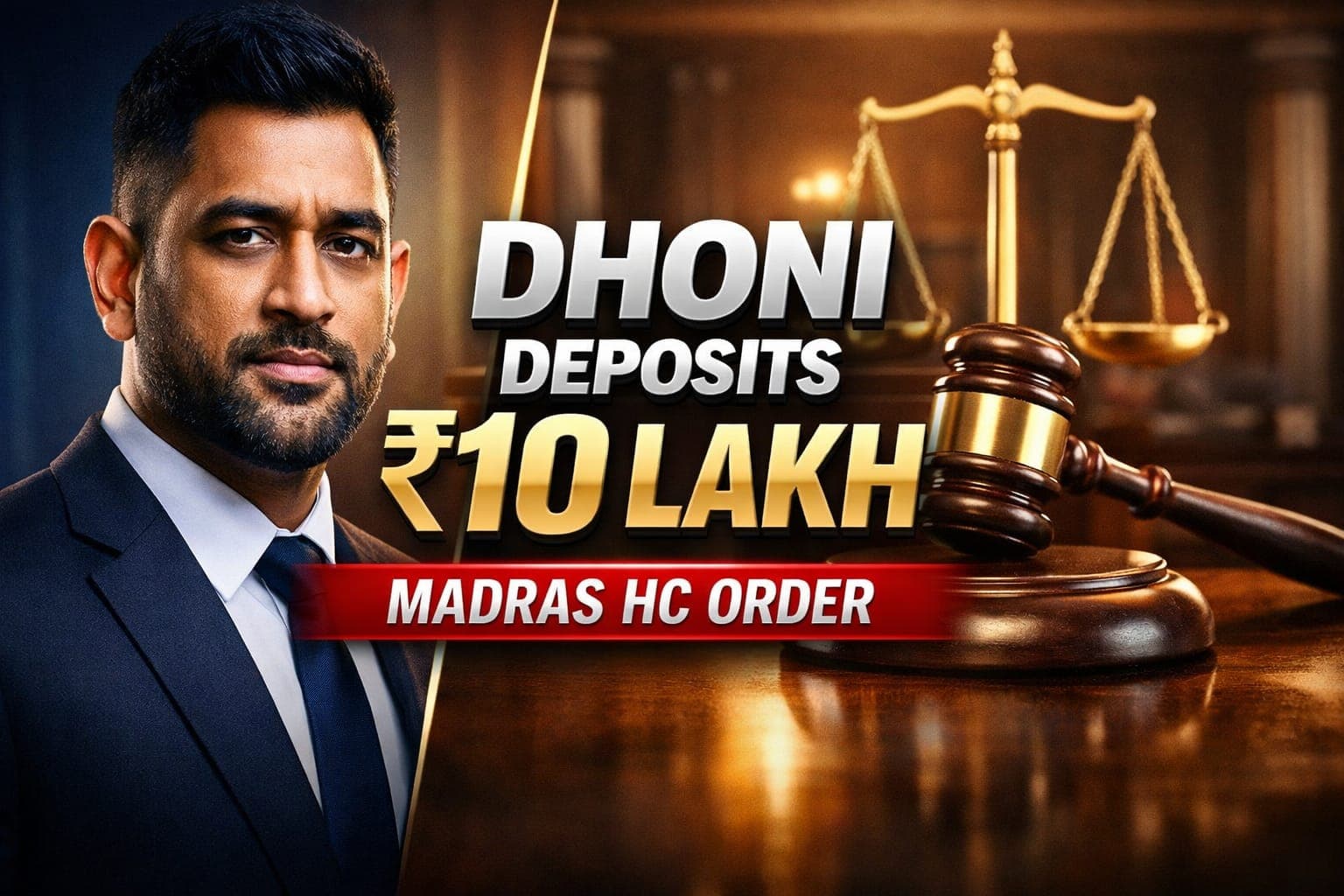 Madras High Court Orders MS Dhoni to Pay ₹10 Lakh for Translating Evidence in ₹100 Crore Defamation Case