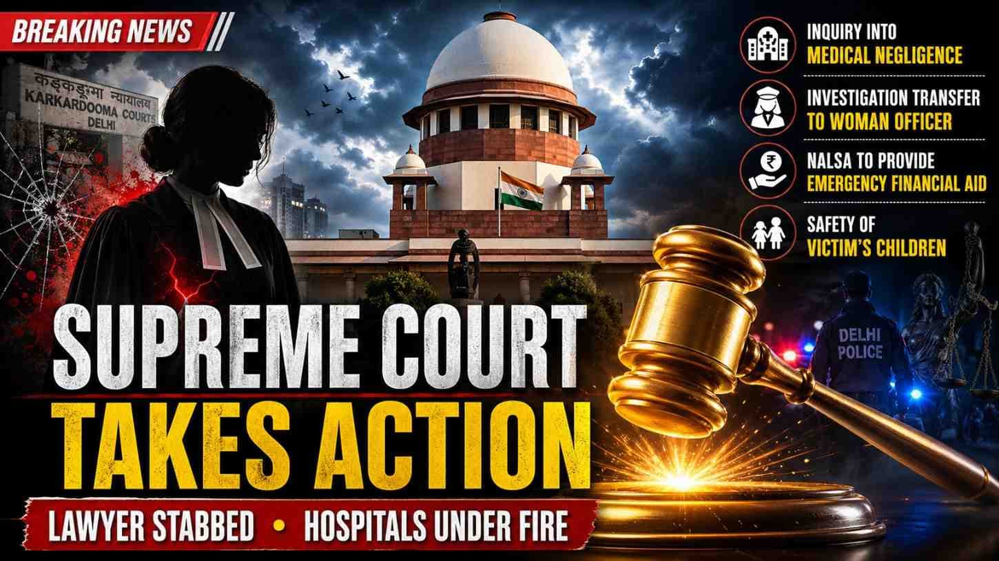 SC Takes Suo Motu Cognisance of Woman Advocate's Stabbing