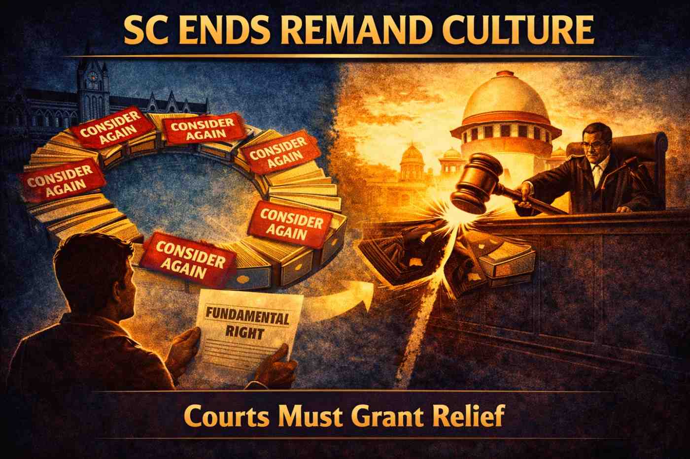 SC Slams ‘Consider Jurisprudence’: Courts Must Grant Relief Instead of Endless Remands