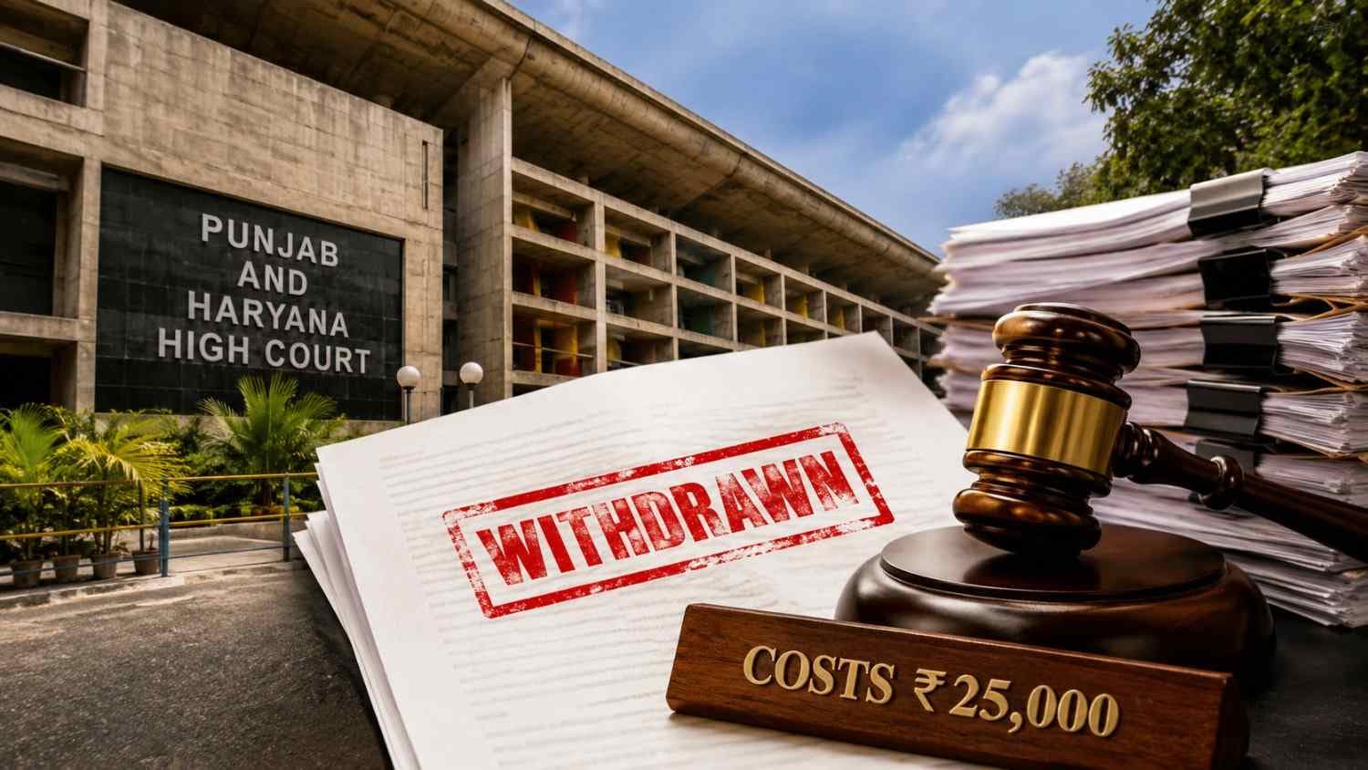 Punjab and Haryana High Court Imposes ₹25,000 Costs on Lawyer for Repeated Withdrawn Allegations