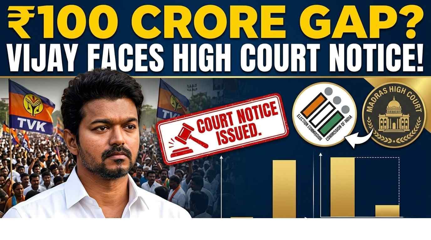 Madras HC Issues Notice to Actor Vijay over 100 Crore Affidavit Gap