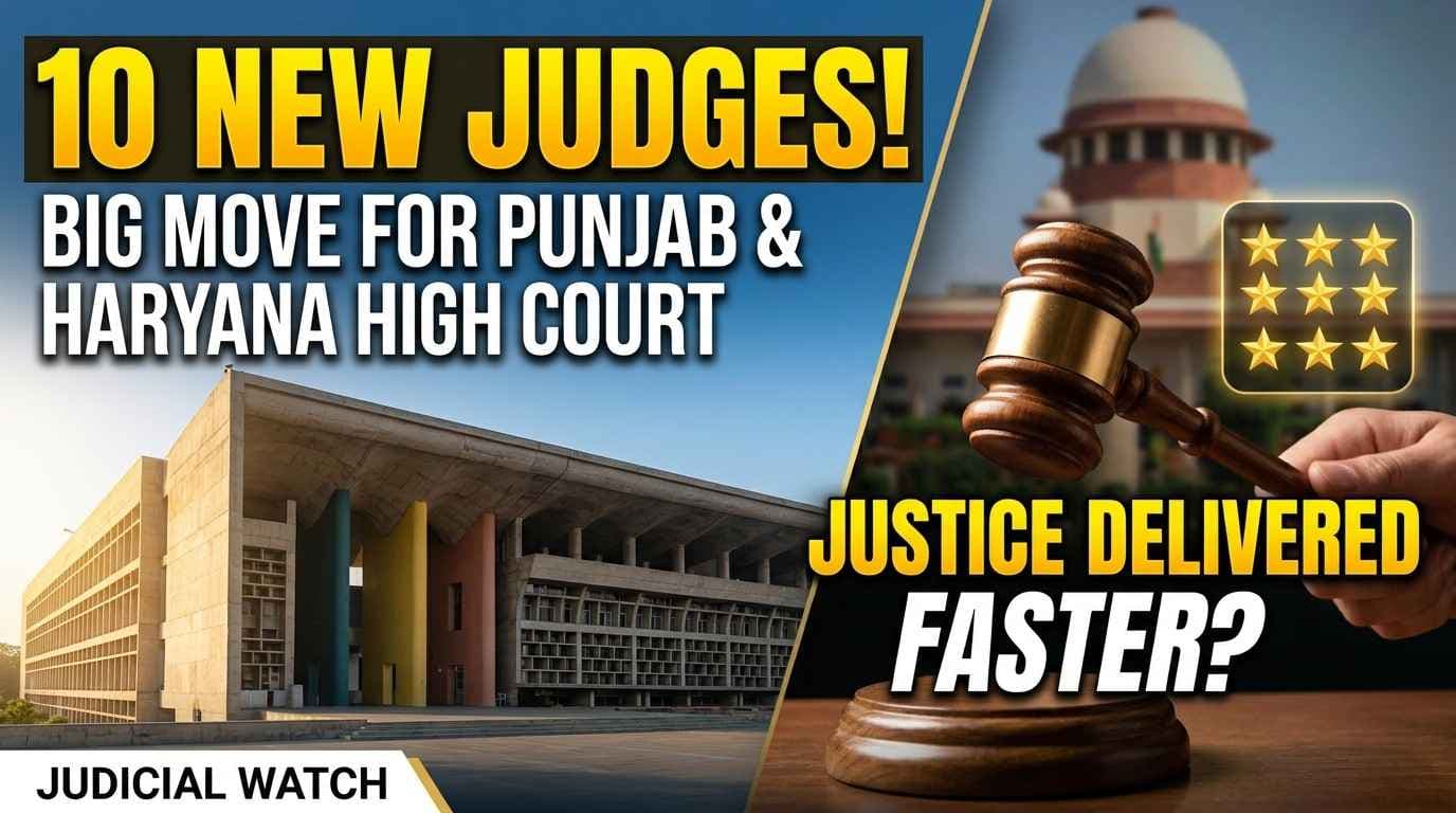 SC Collegium Approves 10 Advocates as Punjab & Haryana HC Judges