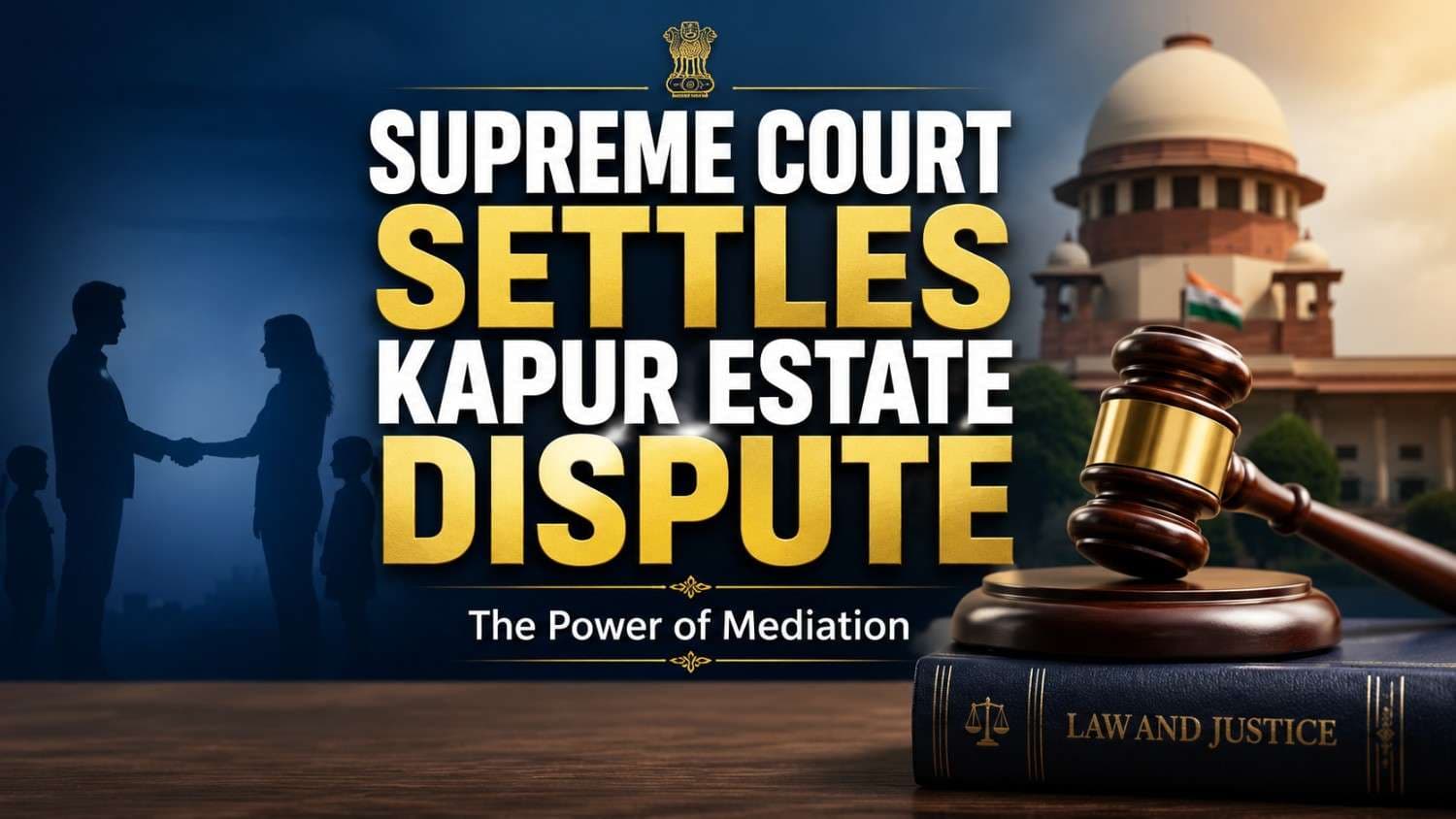 Supreme Court Facilitates Amicable Settlement in High-Profile Rani Kapur Estate Dispute: A Victory for Family Mediation