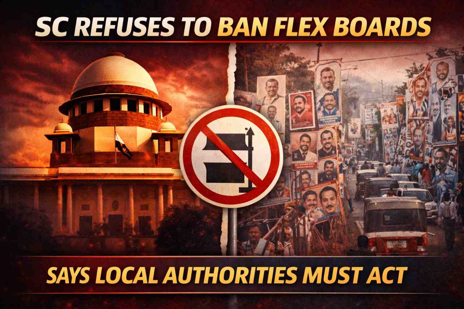 SC Declines To Enter Flex-Board Ban Row In Kerala, Says Matter Lies With Local Authorities