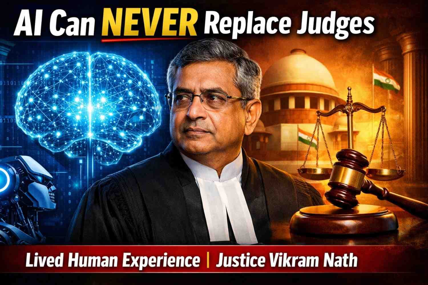 Justice Vikram Nath: AI Cannot Replace Lived Human Experience in Judging