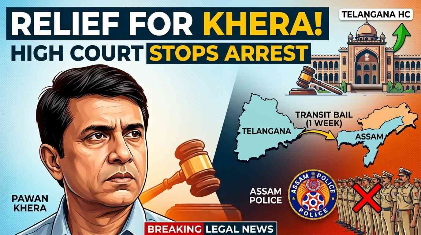 Pawan Khera Granted One-Week Transit Bail by Telangana High Court