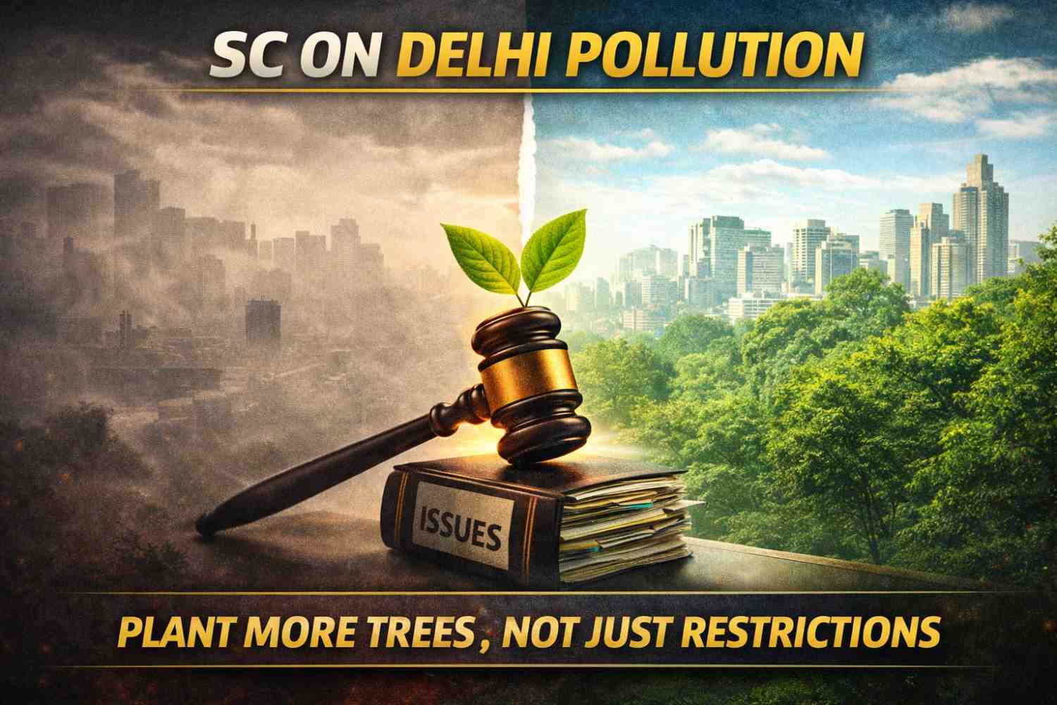 SC Flags Green Cover As Key To Clean Air, Calls For Long-Term Solutions To Delhi Pollution