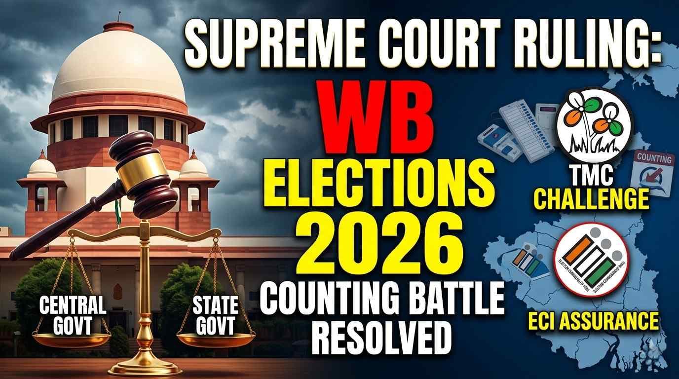 SC Disposes TMC Plea on Bengal Election Counting Officers | ECI Assurance