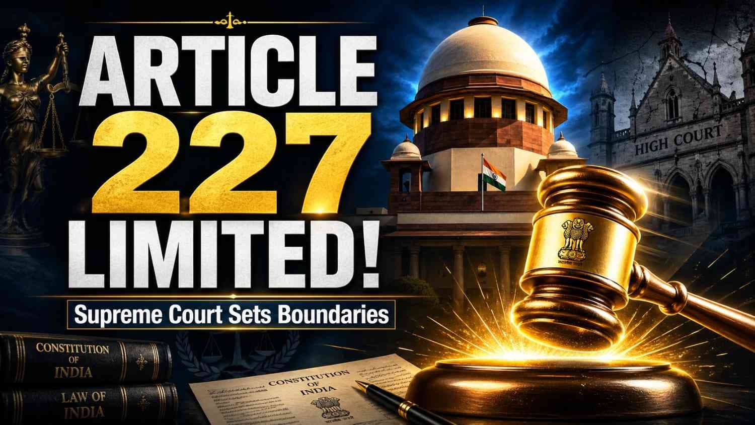 SC: High Courts Cannot Reassess Trial Court Evidence Under Article 227