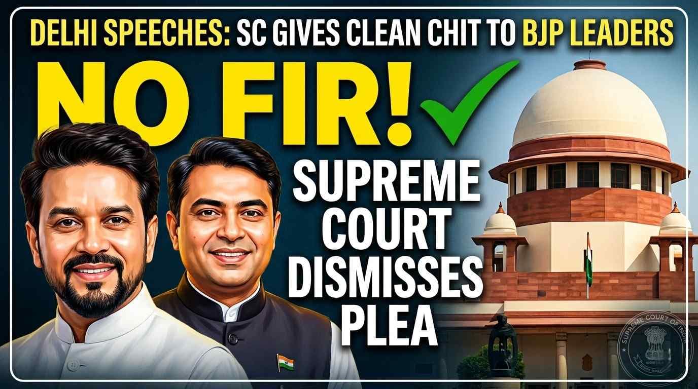 "Not an Offence": Supreme Court Dismisses Hate Speech Case Against Anurag Thakur