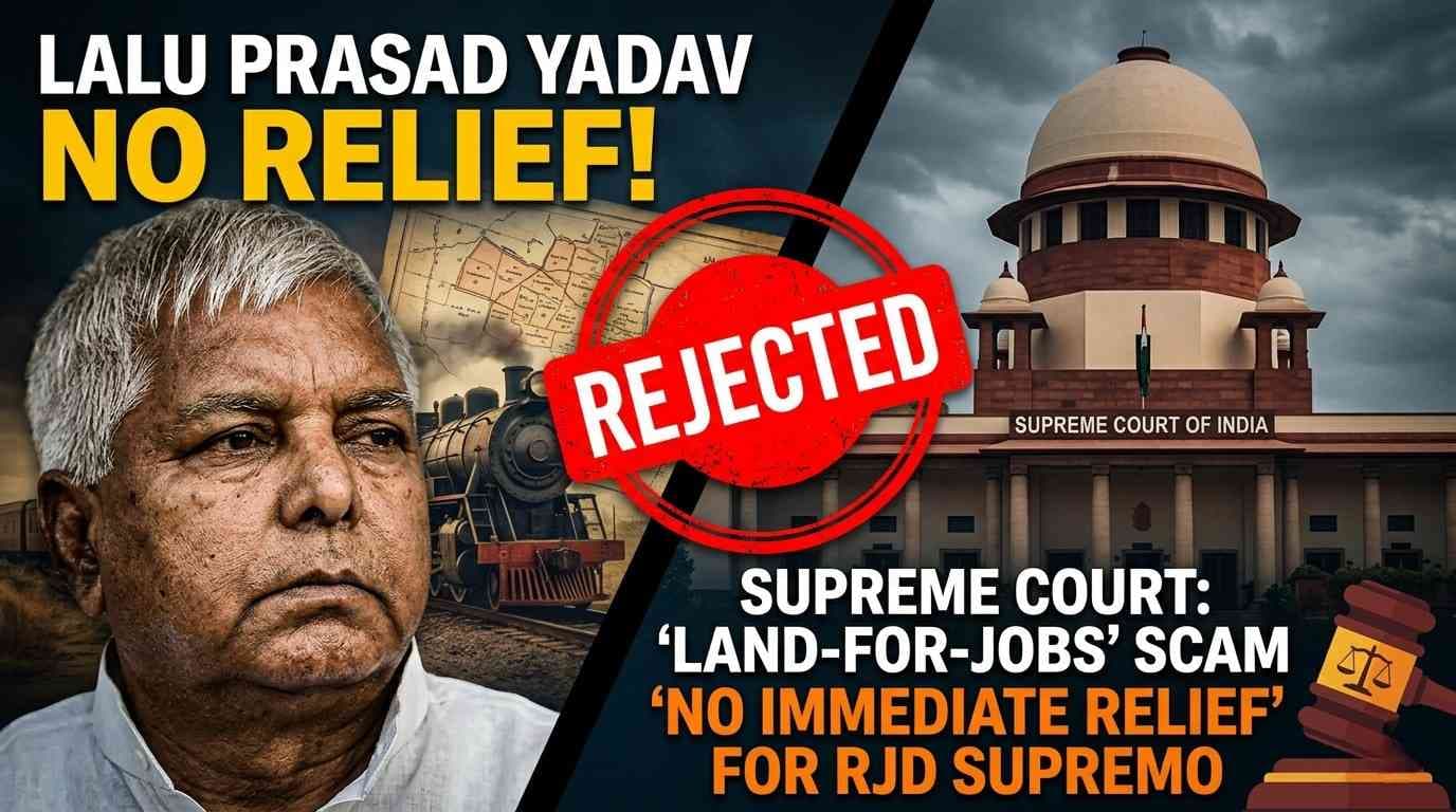 Supreme Court Refuses Relief to Lalu Prasad in Land-for-Jobs Case